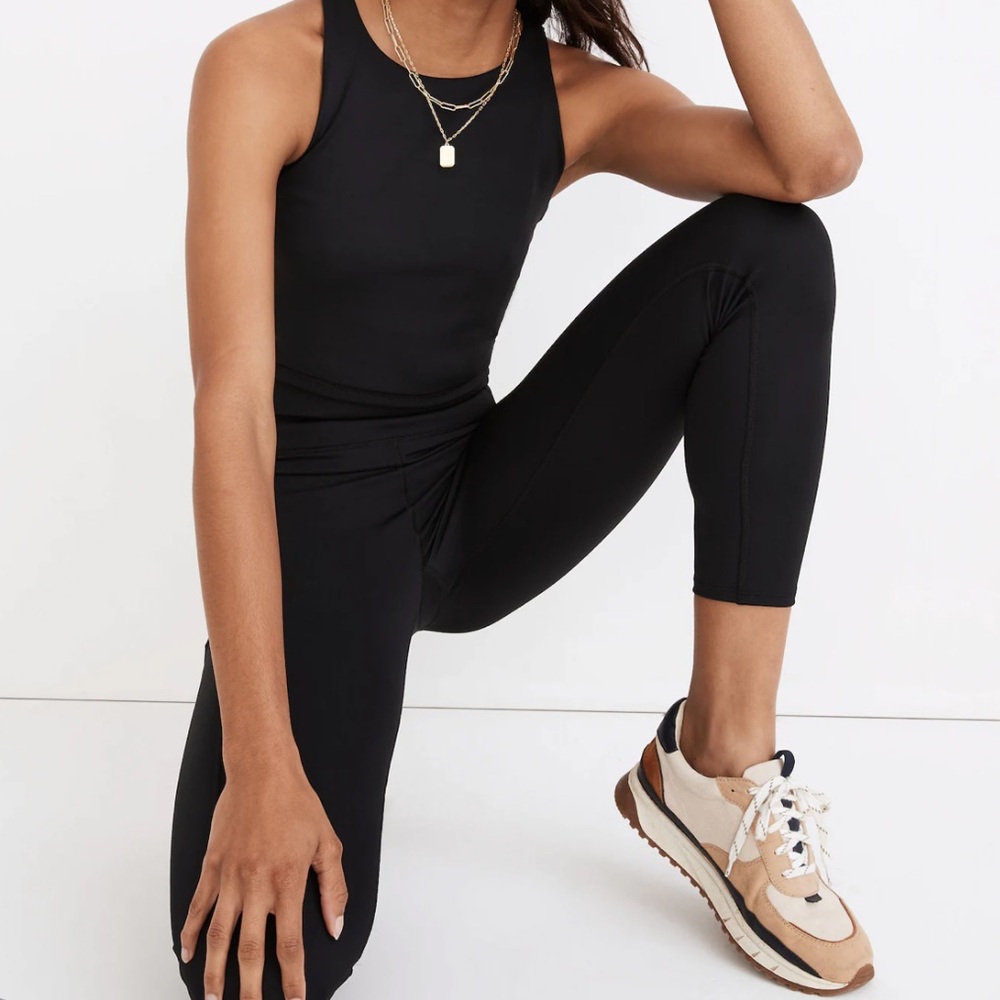 Madewell MWL Form high rise 25” pocket leggings M black tights yoga workout